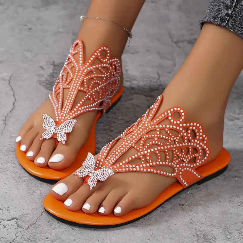 Salomé - sandal med sommerfugl