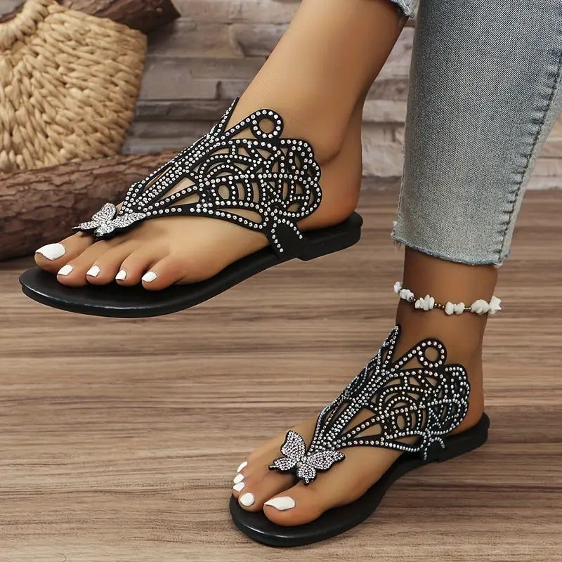 Salomé - sandal med sommerfugl