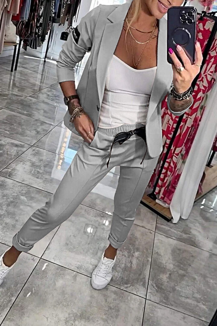 Jackie™ | Stilig Top & Bukse Sett