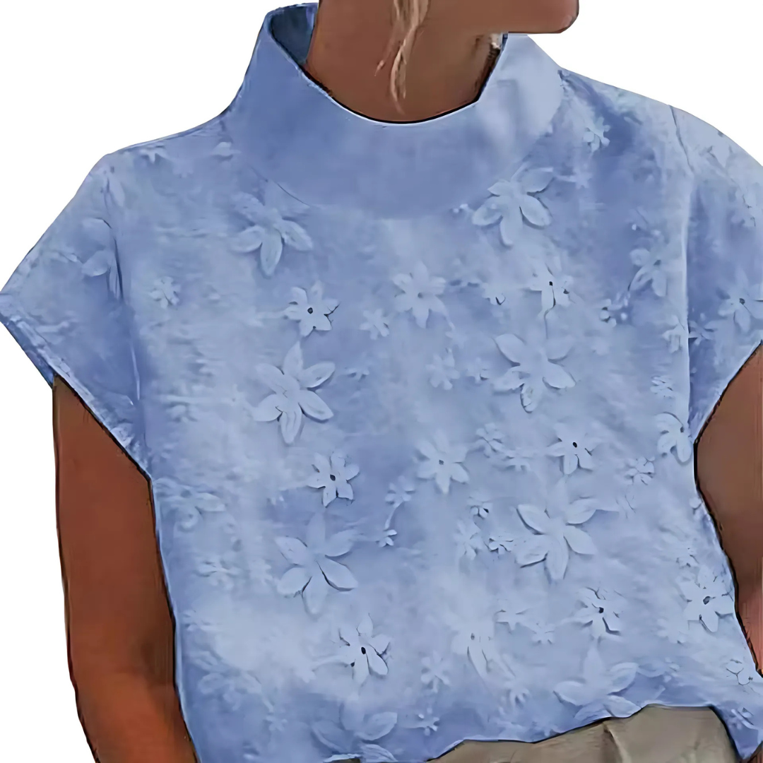 Doutzen™ | Med brodert ensfarget stående krage