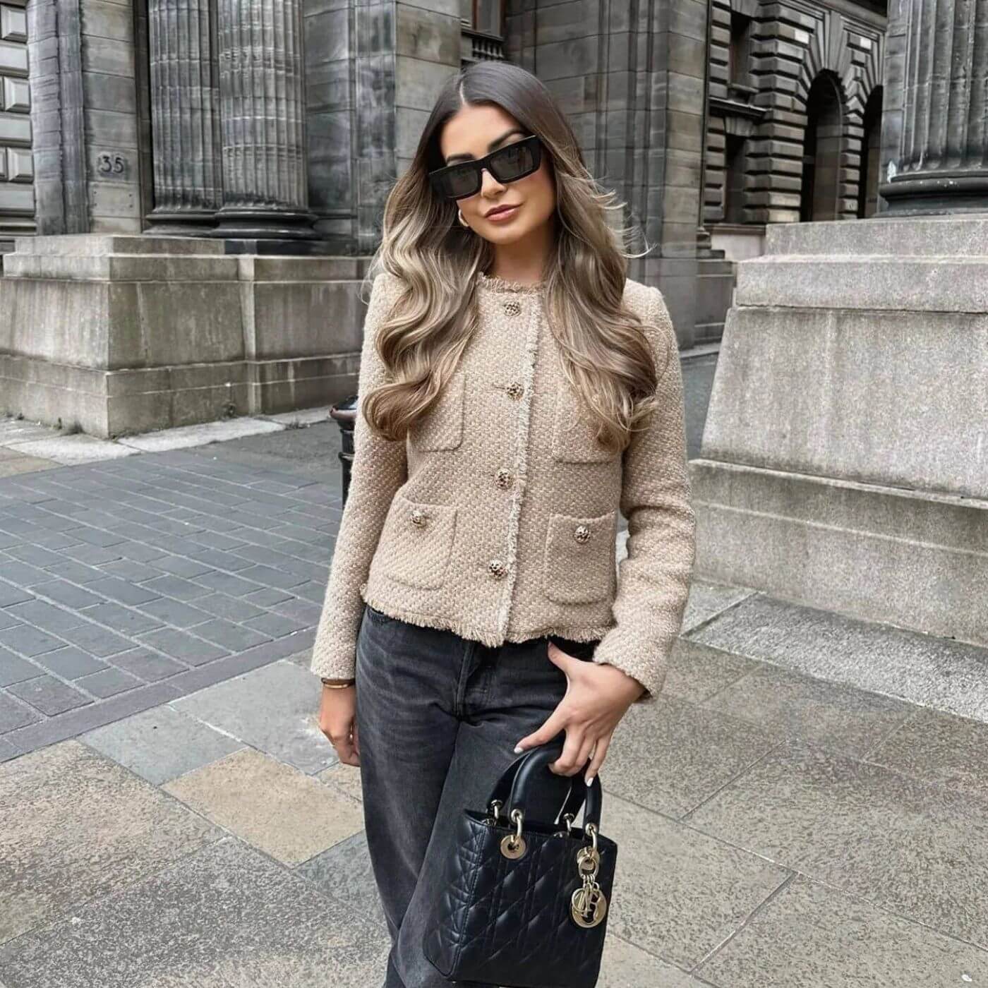 Lola | Elegant tweedjakke med knapper