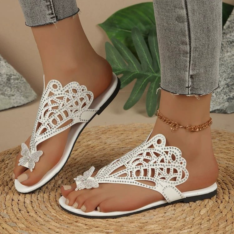 Salomé - sandal med sommerfugl