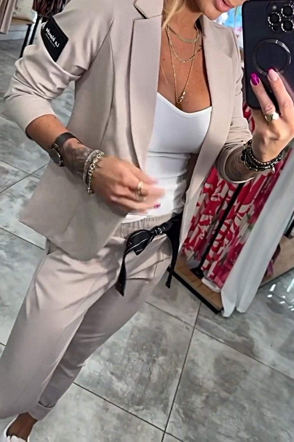 Jackie™ | Stilig Top & Bukse Sett