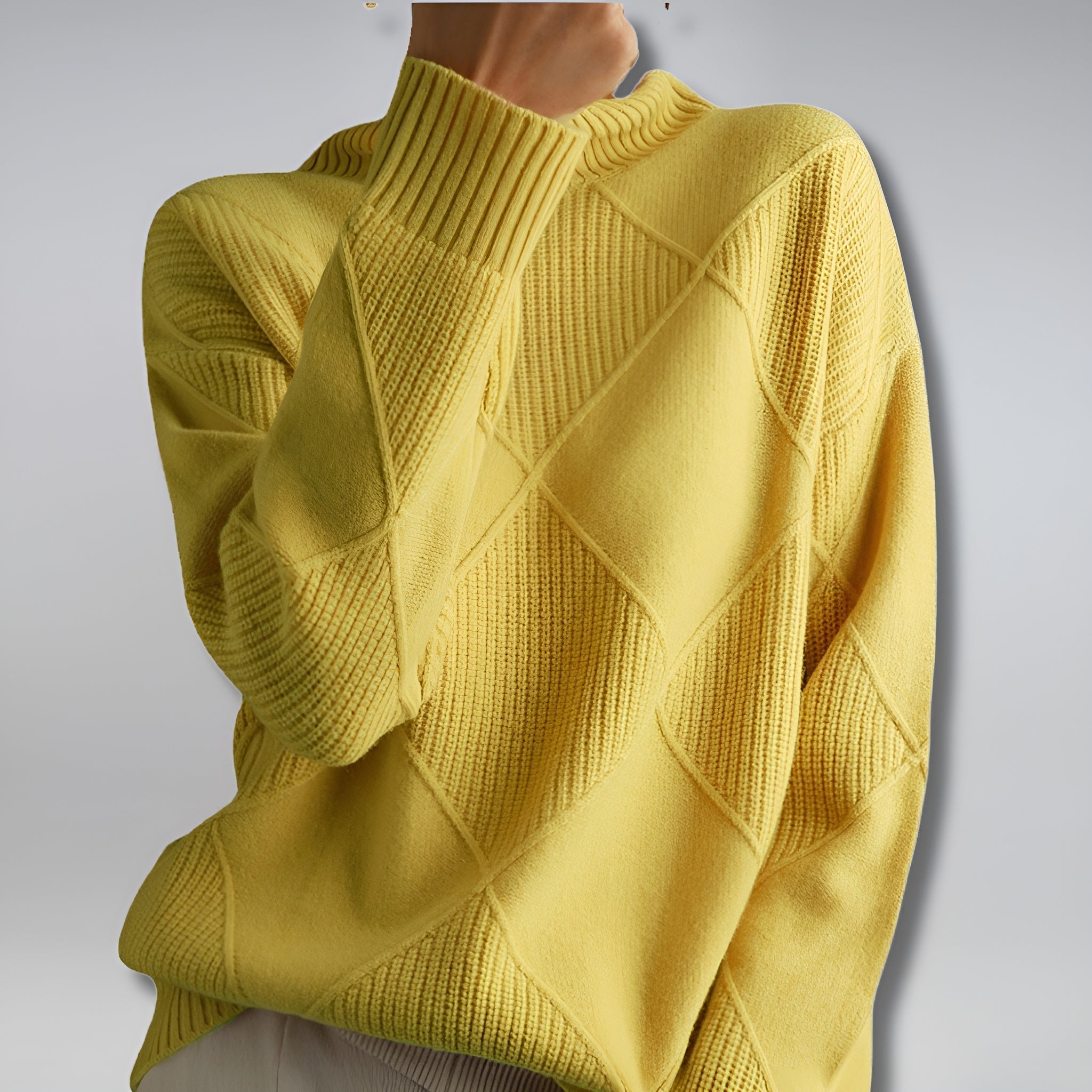 Elise™ | Elegant Strikket Pologenser med Mønster
