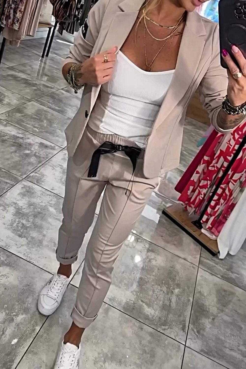 Jackie™ | Stilig Top & Bukse Sett