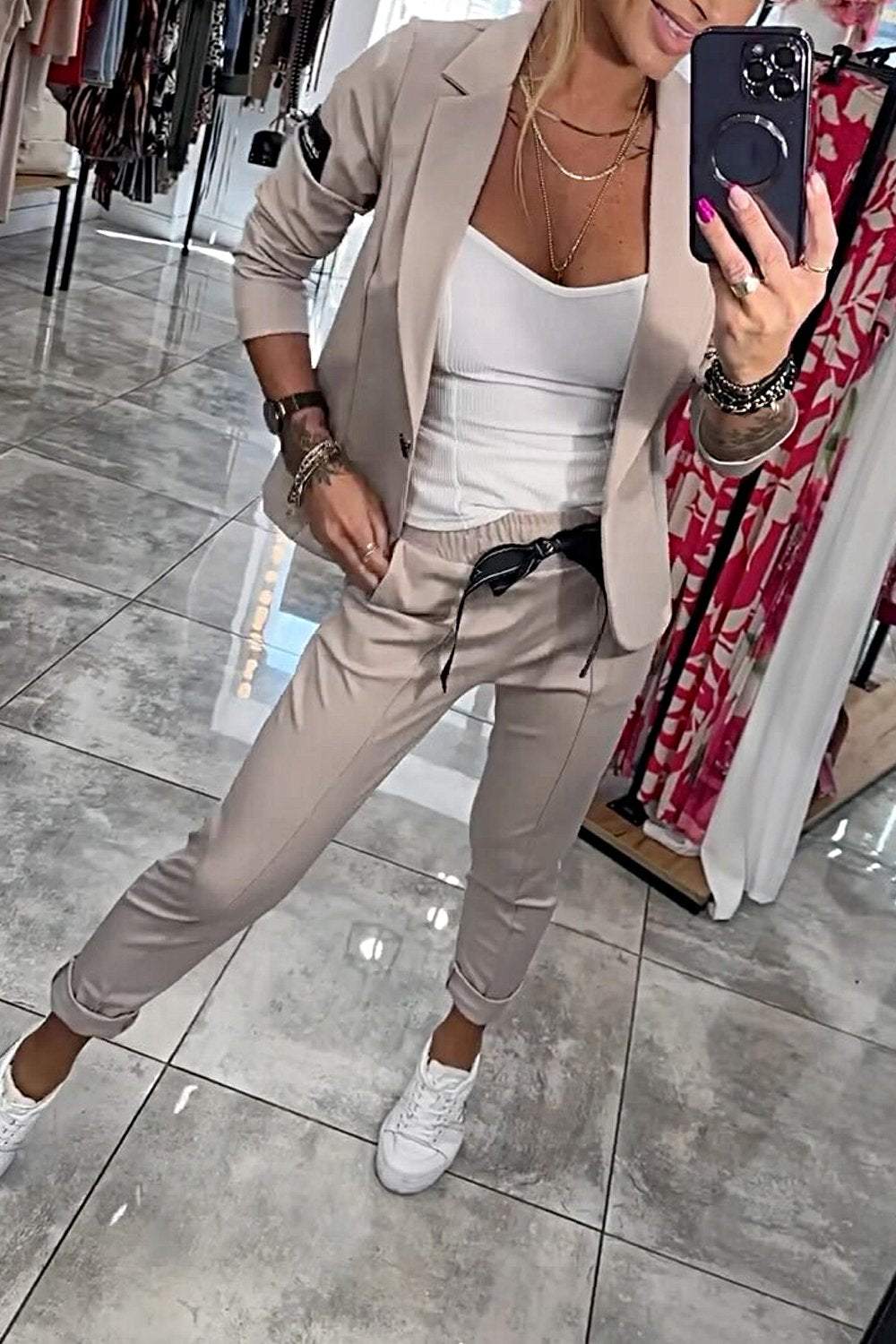 Jackie™ | Stilig Top & Bukse Sett