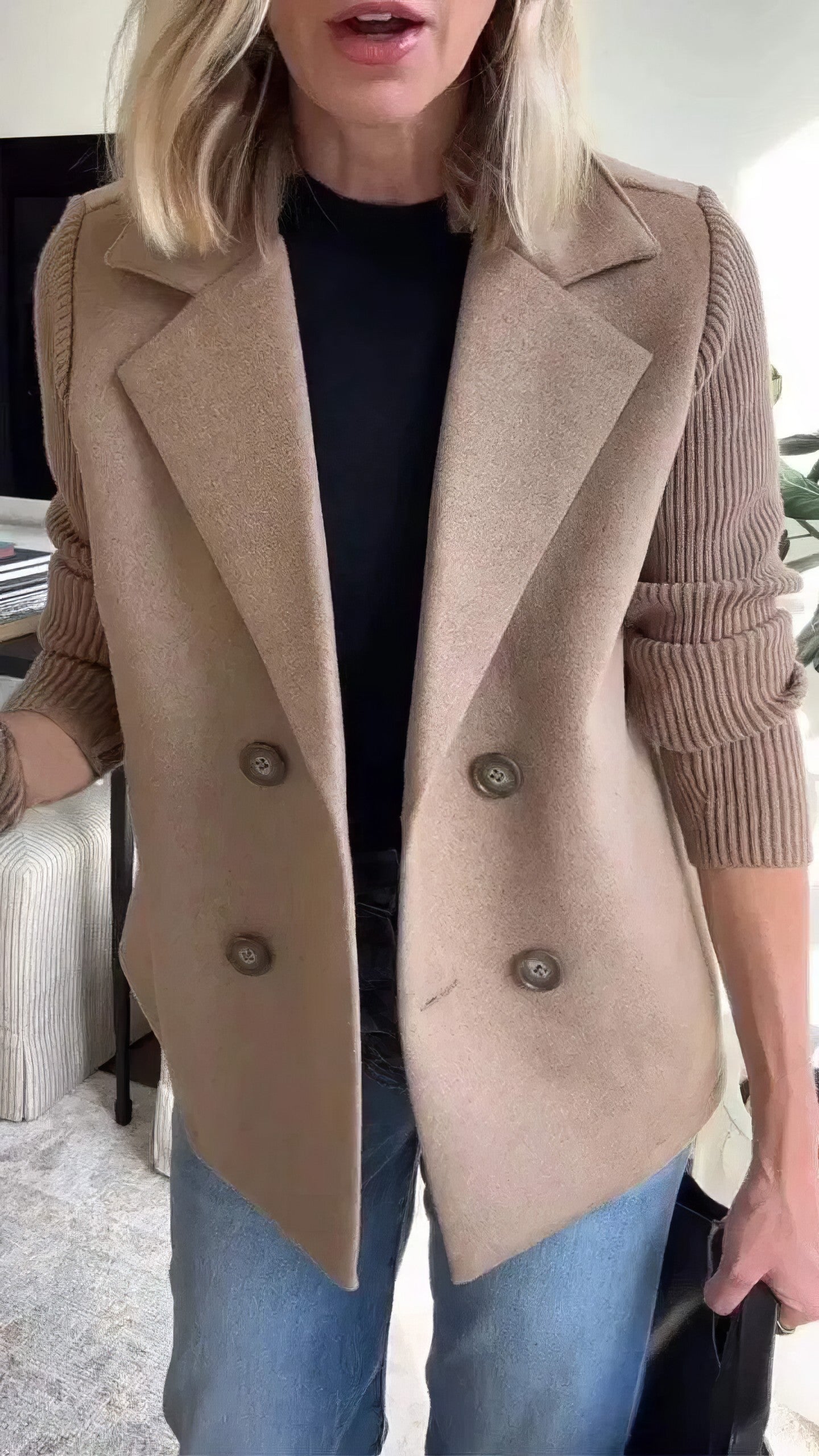 Claire Elegant Dame Blazer – Tidløs Stil og Komfort