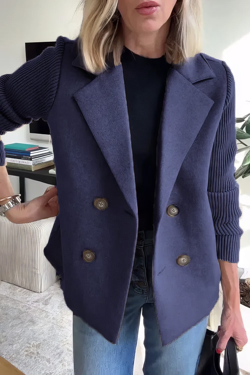 Claire Elegant Dame Blazer – Tidløs Stil og Komfort